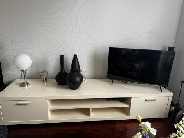 Design TV-dressoir van topkwaliteit, Pastoe-stijl, Huis en Inrichting, Kasten | Dressoirs, Ophalen, Met plank(en), Strak, minimalistisch