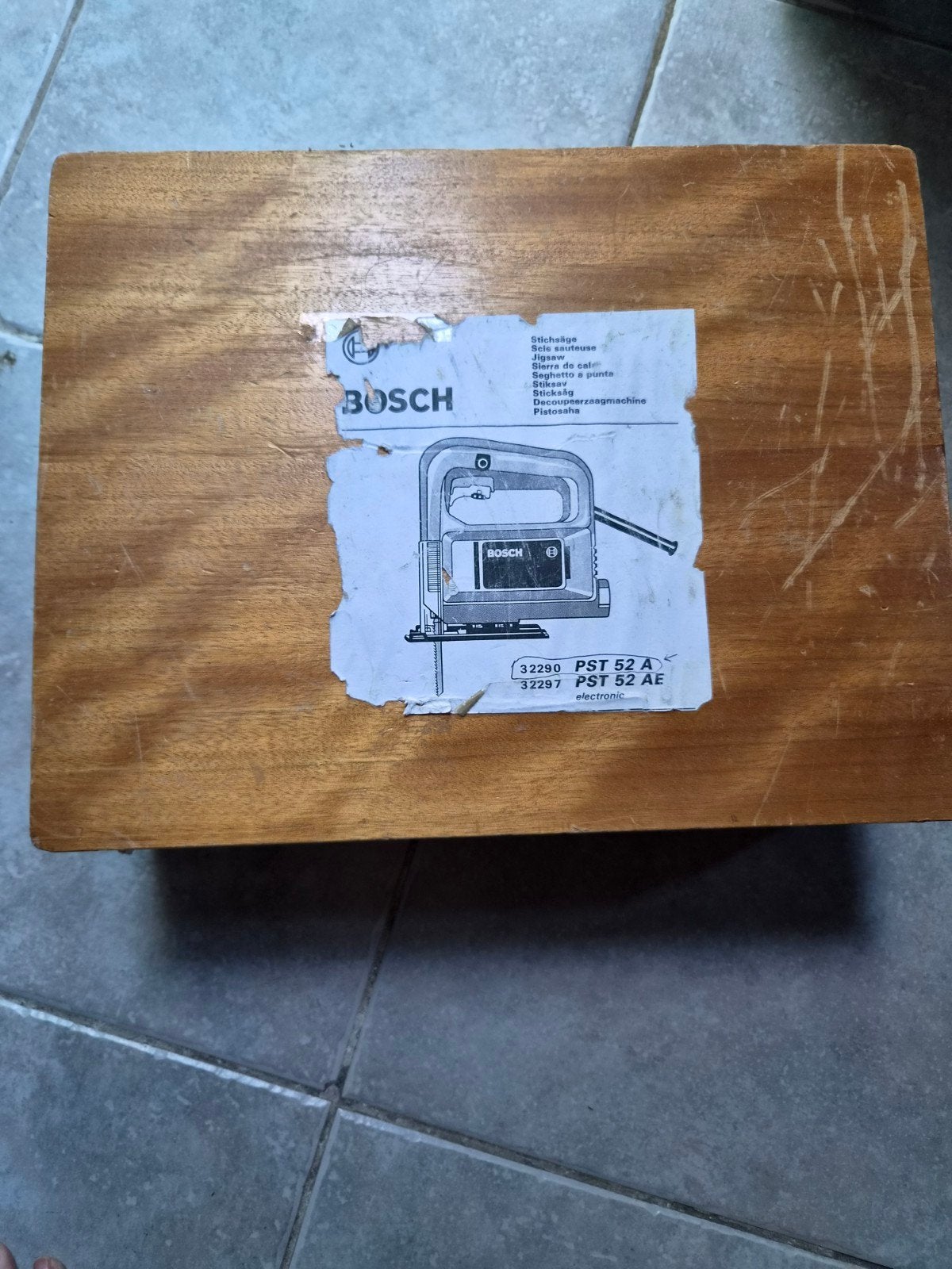 Bosch PST 52 A decoupeerzaag in houten kist, Doe-het-zelf en Verbouw, Gereedschap | Zaagmachines, Ophalen, Gebruikt, Decoupeerzaag