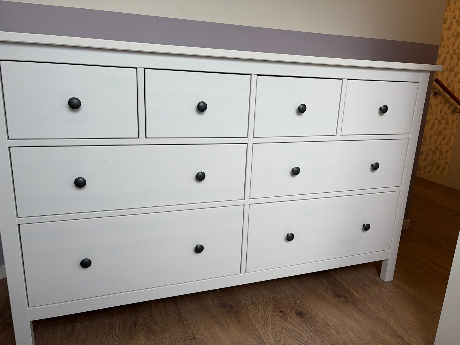 Ikea hemnes Witte ladekast met 8 laden - Zo goed als nieuw, Ophalen, 5 laden of meer, 100 tot 150 cm, Zo goed als nieuw