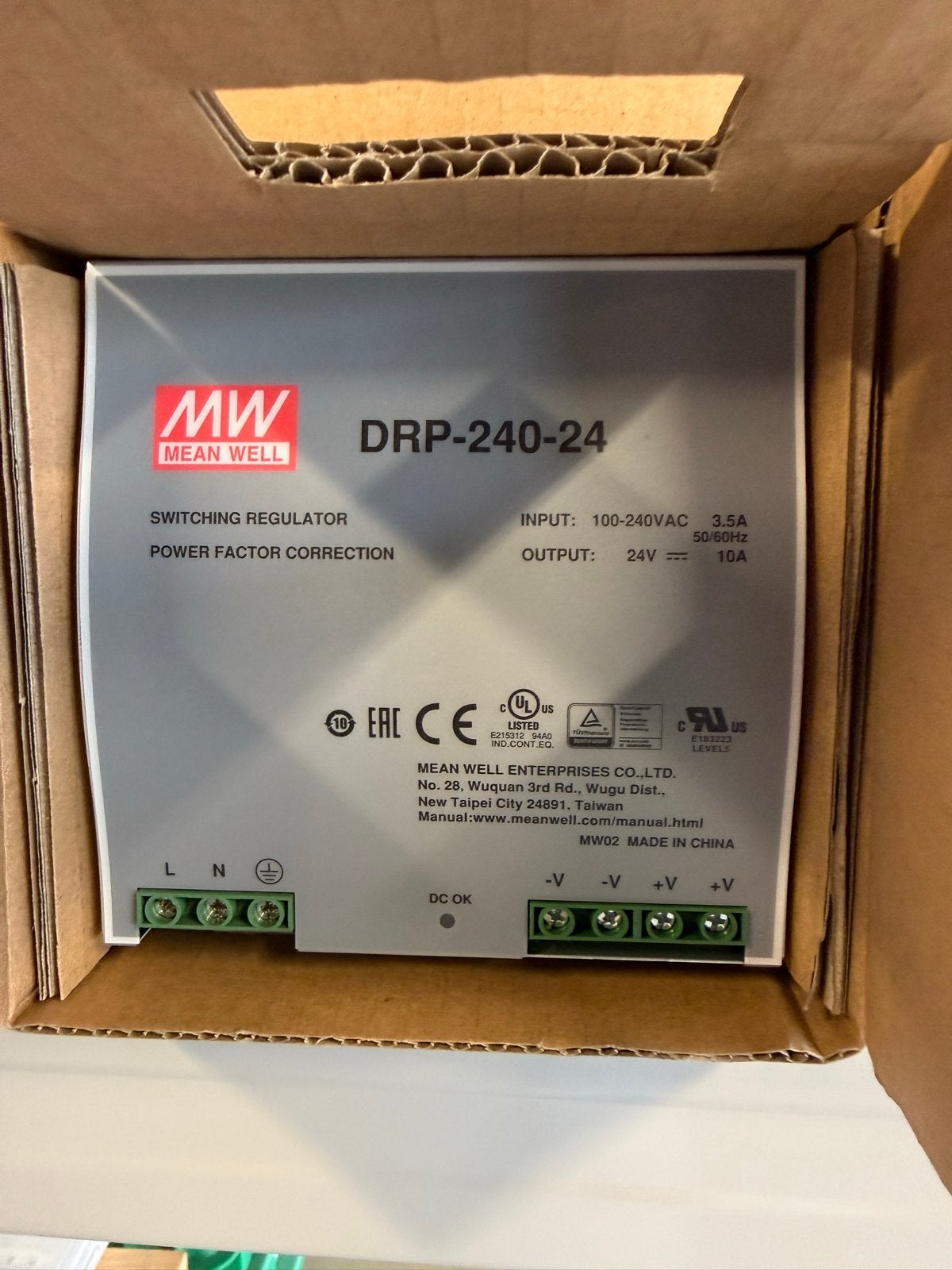 10x Mean Well DRP-240-24 Switching Regulator, Ophalen, Nieuw, Overige merken, Overige typen