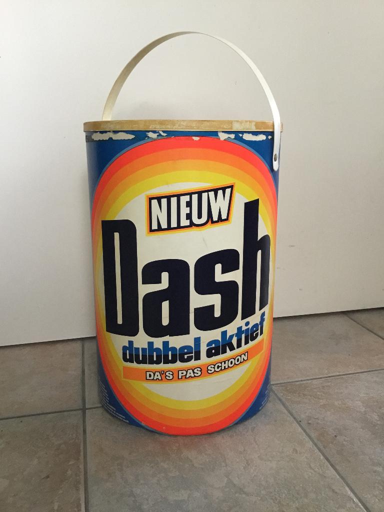 Vintage Wasmiddel Dash, Verzamelen, Ophalen, Gebruikt, Gebruiksvoorwerp