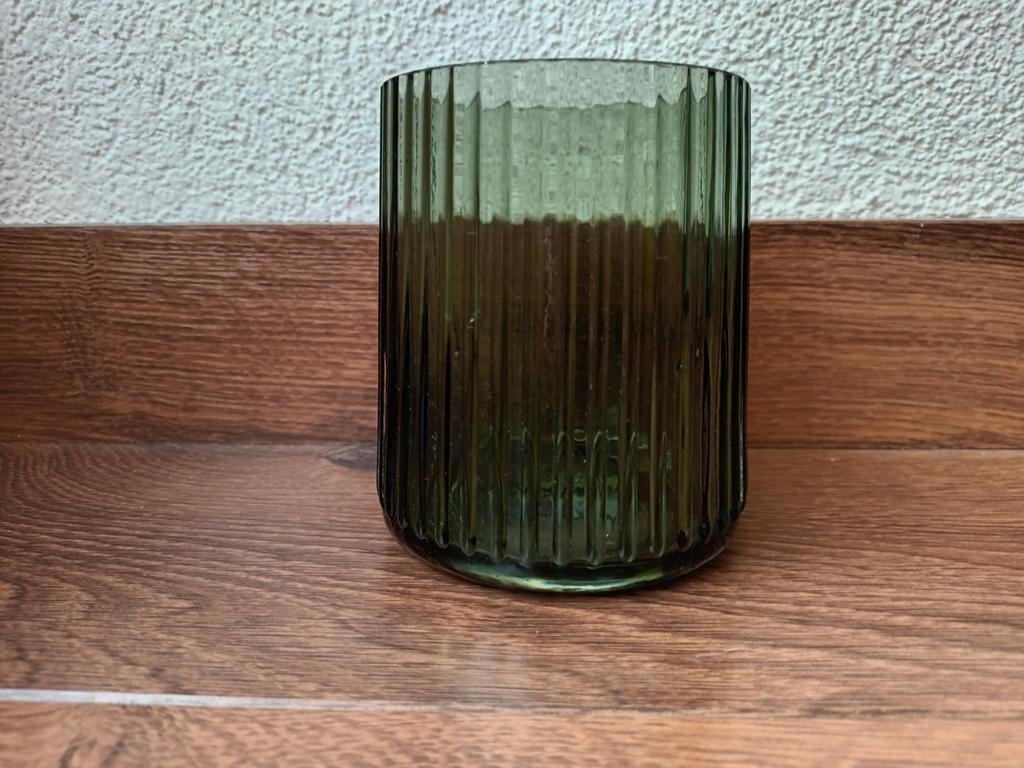 HK Living groene glazen waxinelichthouder kaarthouder glas, Huis en Inrichting, Woonaccessoires | Kandelaars en Kaarsen, Ophalen of Verzenden