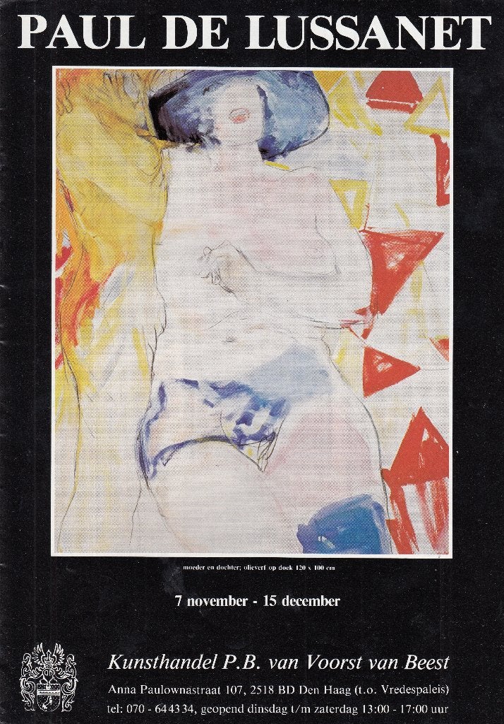 Tijdschrift Affiche Paul de Lussanet - naakt erotiek, Ophalen of Verzenden