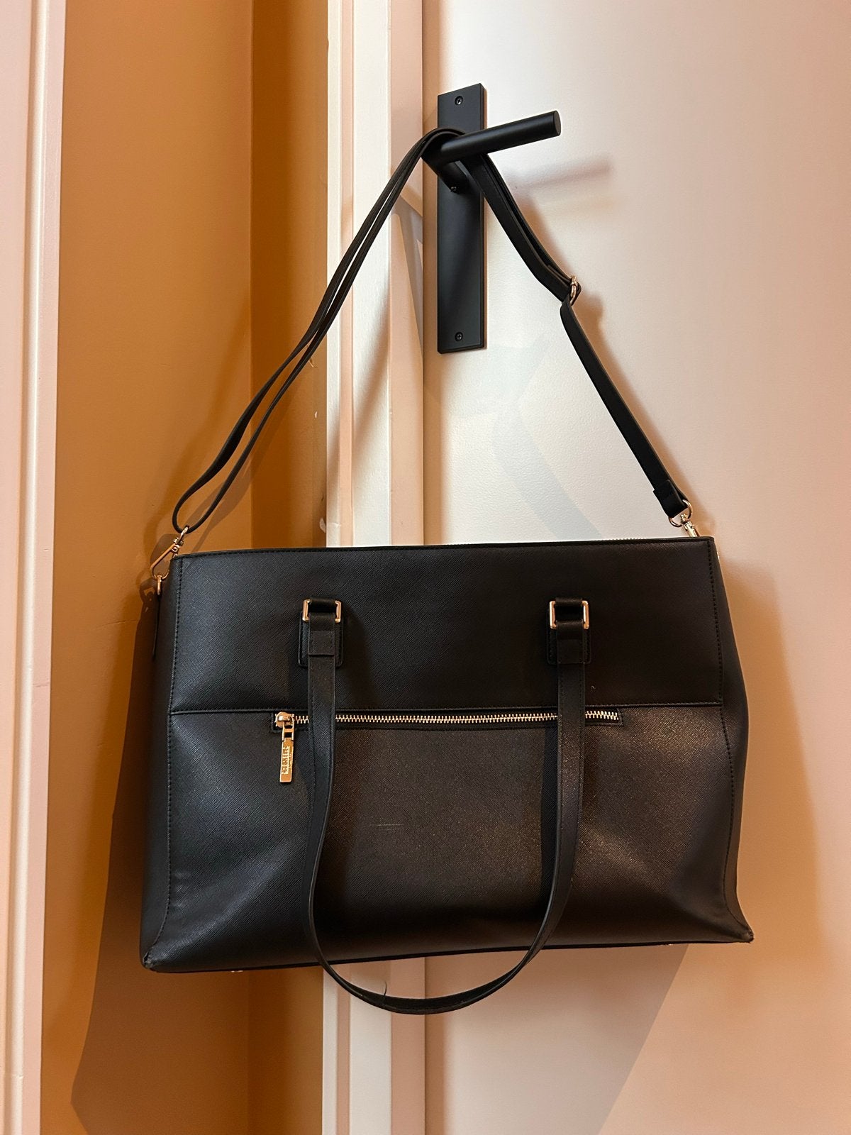 Zwarte the little green bag Shopper - Ruim en Stijlvol, Sieraden, Tassen en Uiterlijk, Ophalen of Verzenden, Gebruikt, Zwart, Shopper