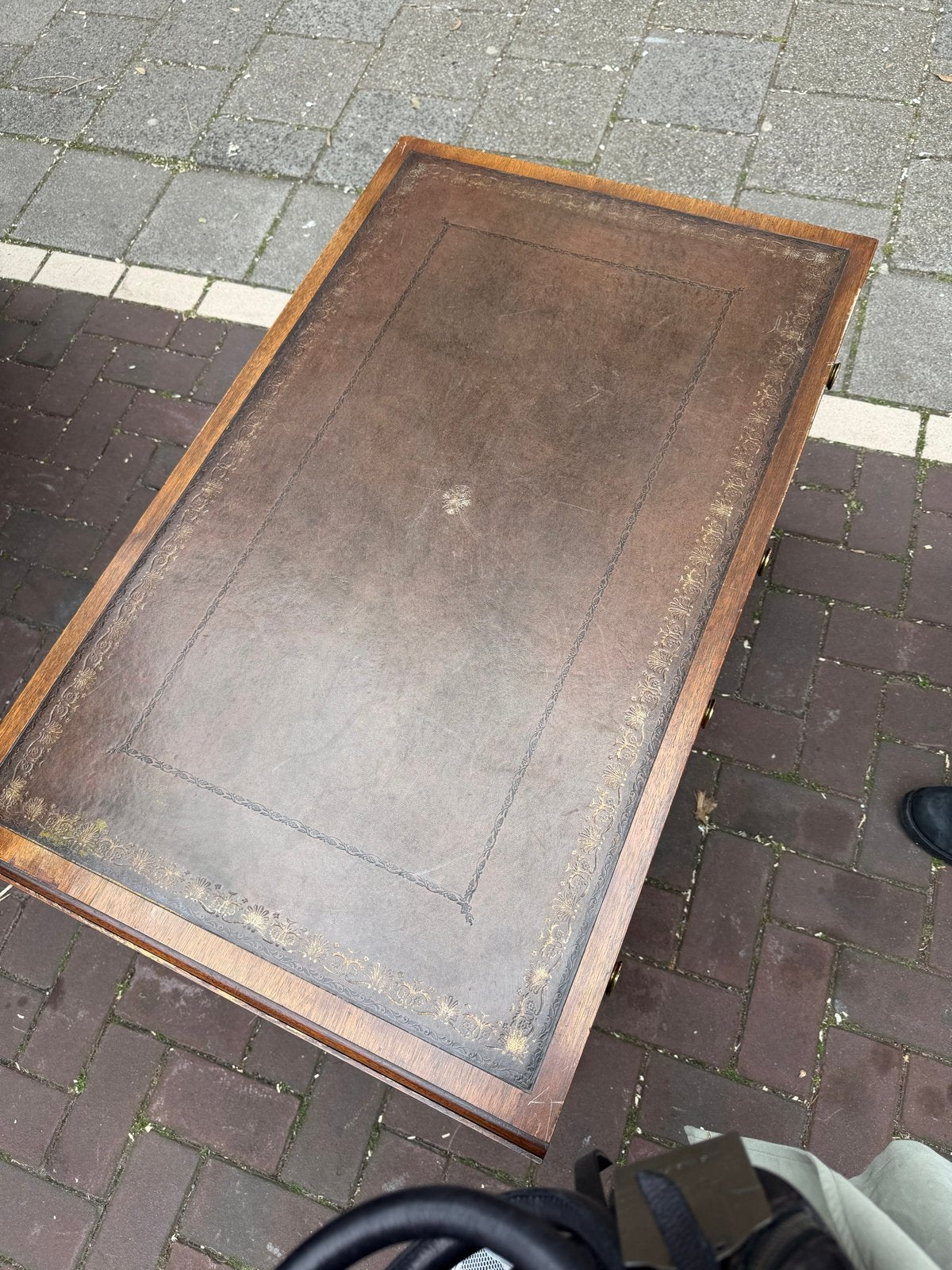 Antieke Regency stijl iepenhouten salontafel met lades, Antiek en Kunst, Antiek | Meubels | Tafels, Ophalen