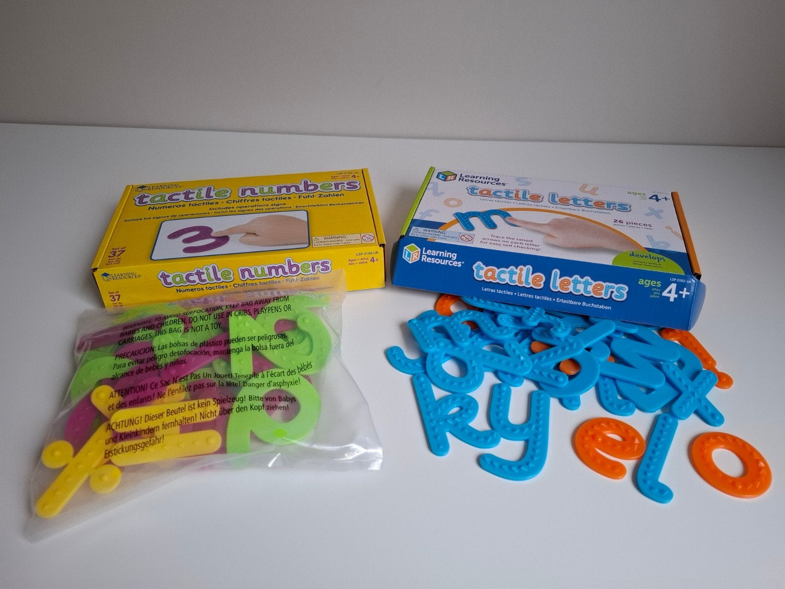 Tactiele Cijfers en Letters Set - Educatief Speelgoed, Ophalen of Verzenden, Gebruikt, Taal en Lezen