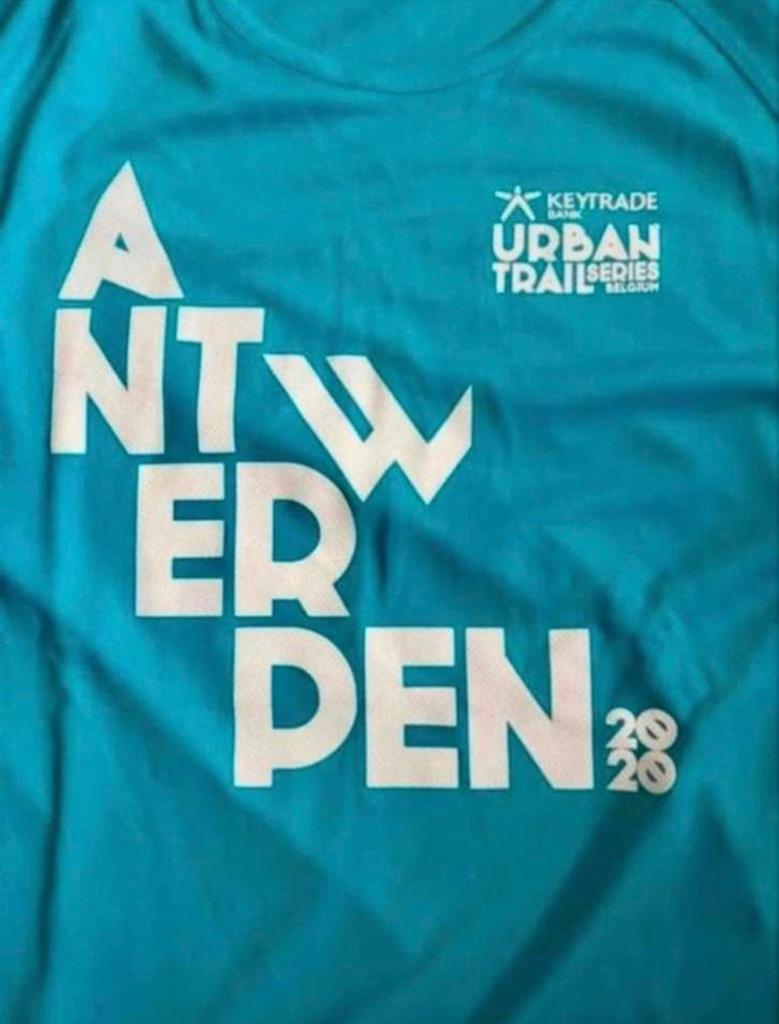 T-shirt Urban Trail Antwerpen (2020), Ophalen of Verzenden, Nieuw, Maat 48/50 (M), Blauw