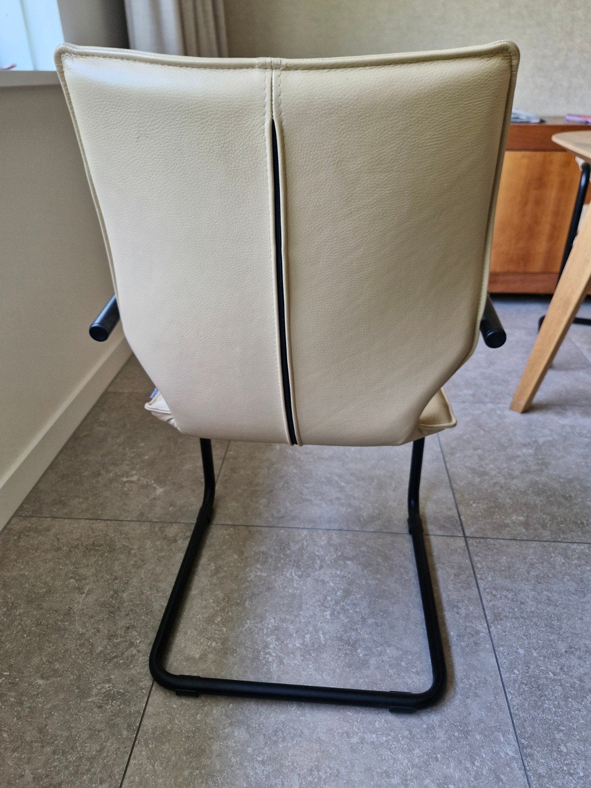 4x Eetkamerstoelen Toledo Kaahari Leer Zwart Epoxy, Huis en Inrichting, Stoelen, Ophalen, Overige kleuren, Zo goed als nieuw, Vier