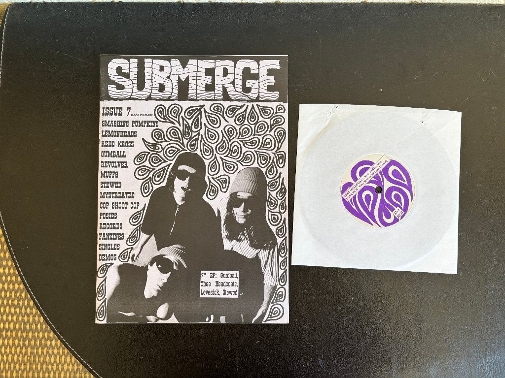 Submerge Magazine No 7 + Single (Gumball, Stewed) - 1994, Ophalen of Verzenden, Zo goed als nieuw, Rock en Metal