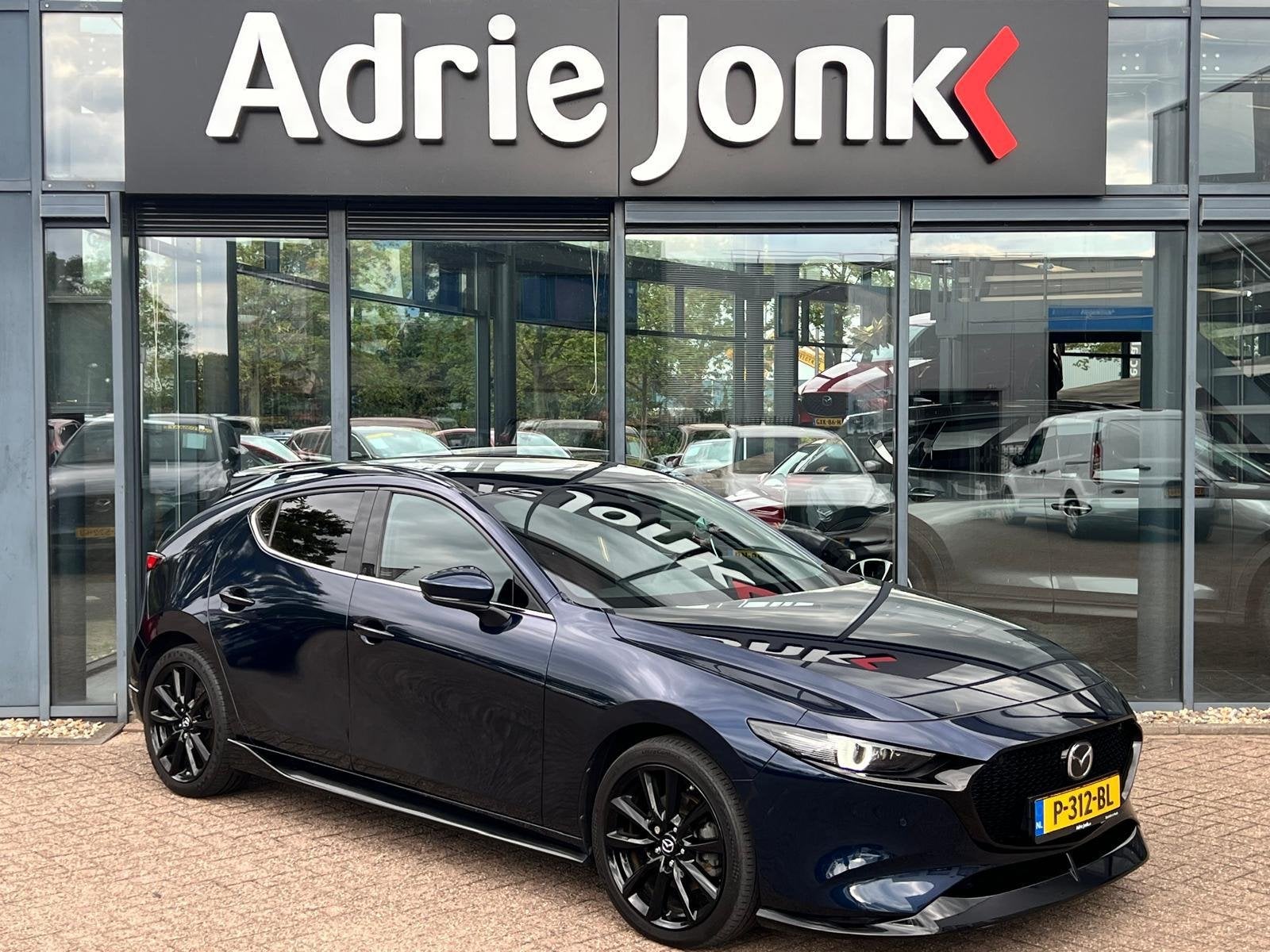 Mazda 3 2.0 e-SkyActiv-X M Hybrid 186 Luxury AUTOMAAT | SUNR, 1998 cc, Gebruikt, Met garantie (alle), Blauw