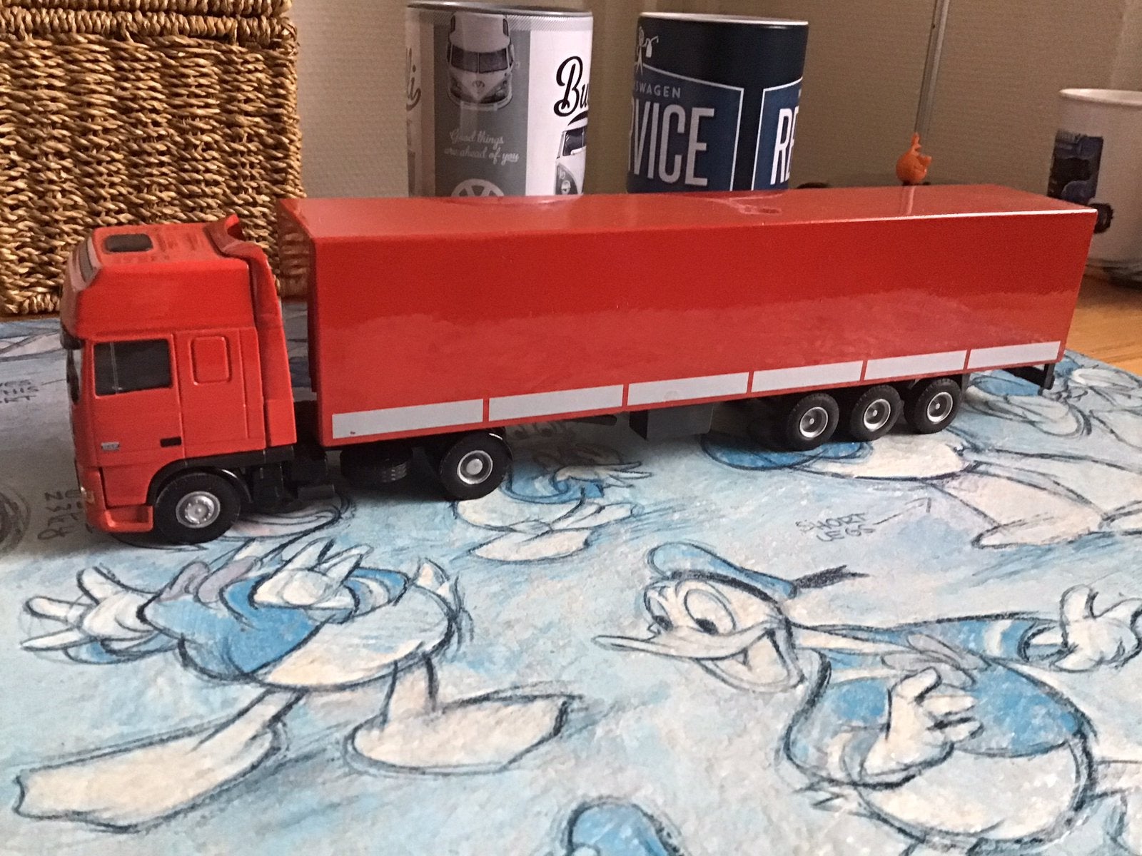 Lion toys DAF 95 XF, Ophalen, Zo goed als nieuw, Bus of Vrachtwagen, Lion Toys