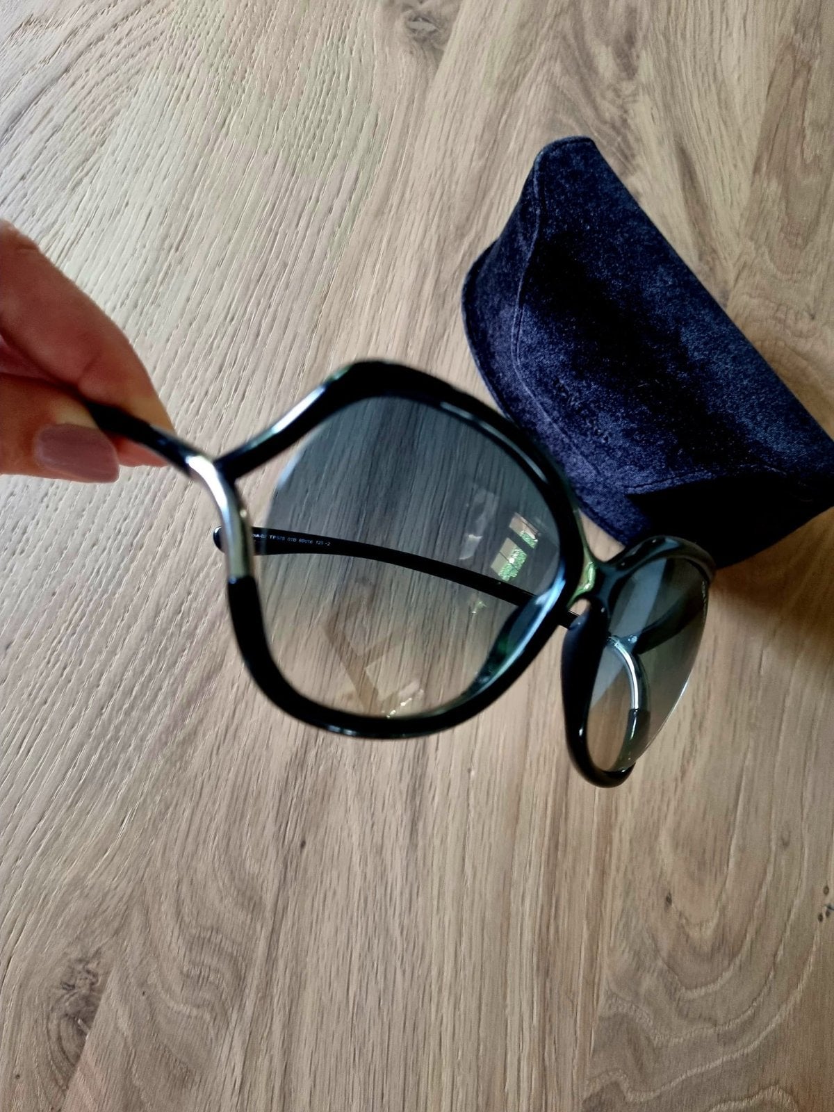 Tom Ford Anouk-02 TF578 Zonnebril - Zo goed als nieuw, Sieraden, Tassen en Uiterlijk, Zonnebril, Zwart, Zo goed als nieuw, Ophalen
