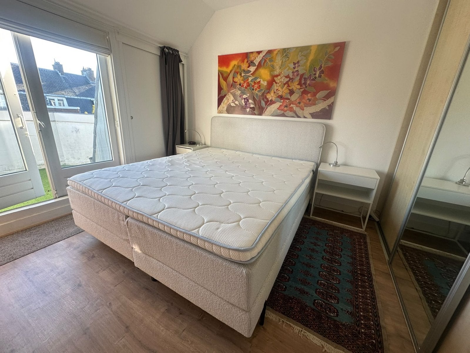 Swiss Sense tweepersoons boxspring inclusief topper, Ophalen, 210 cm, Tweepersoons, Zo goed als nieuw