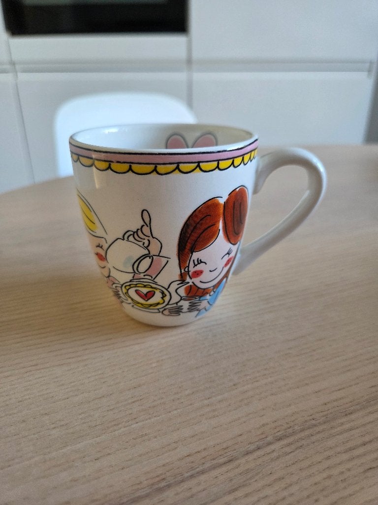 Blond Amsterdam kleine beker 'Piece of cake', Huis en Inrichting, Keuken | Servies, Ophalen, Zo goed als nieuw, Kop(pen) en/of Schotel(s)