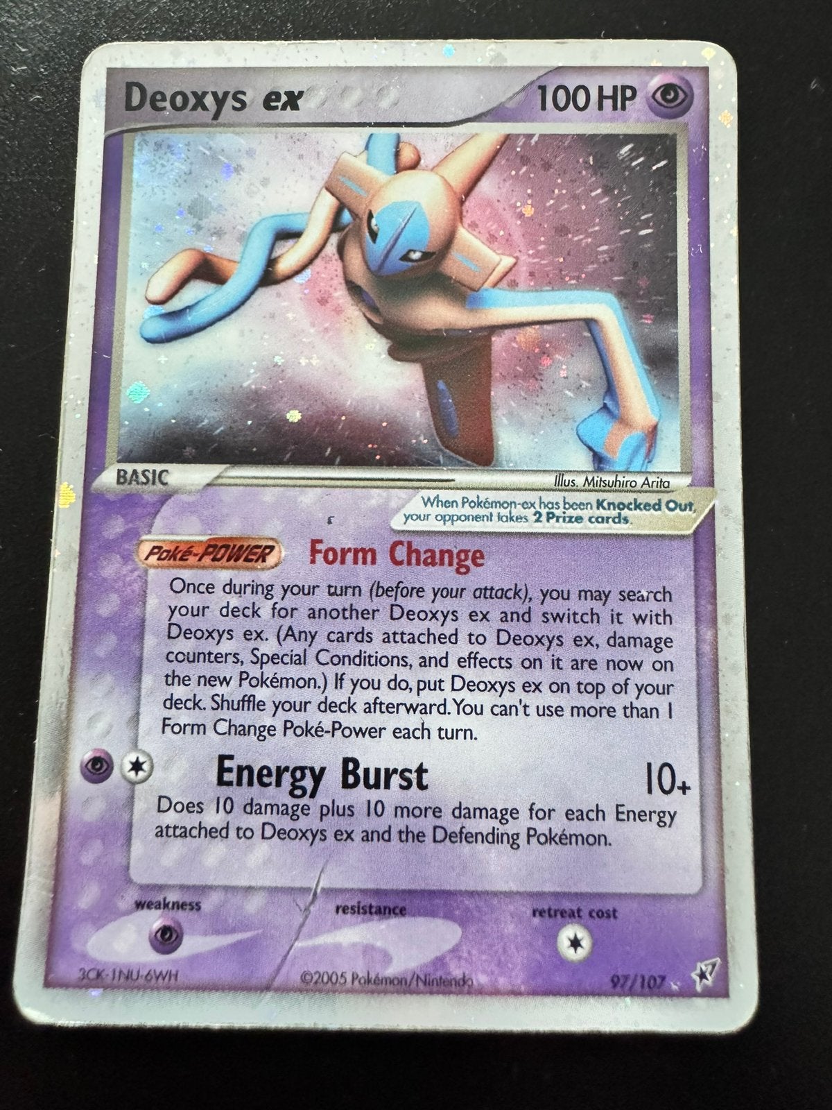 Deoxys ex, Hobby en Vrije tijd, Verzamelkaartspellen | Pokémon, Ophalen of Verzenden, Zo goed als nieuw
