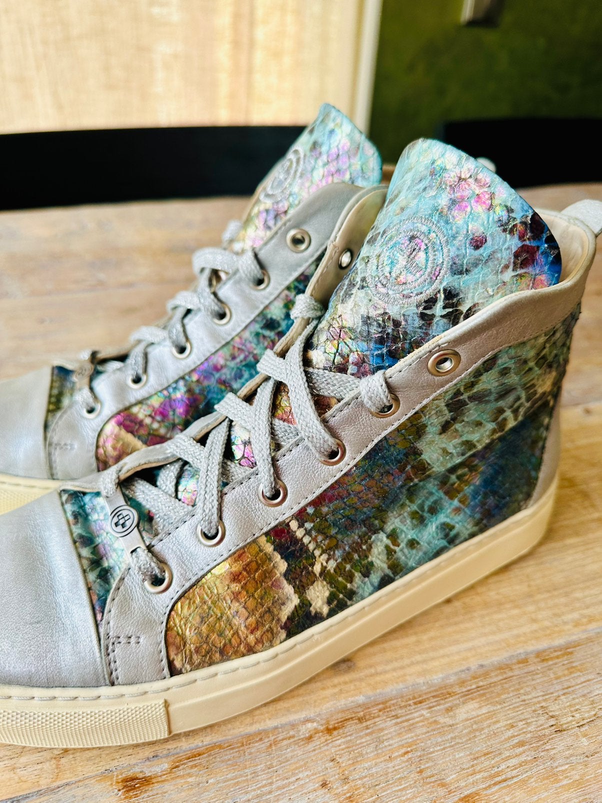 Gino B High sneakers echt Python leer maat 40, Kleding | Dames, Schoenen, Overige kleuren, Gino B, Ophalen of Verzenden, Sneakers of Gympen