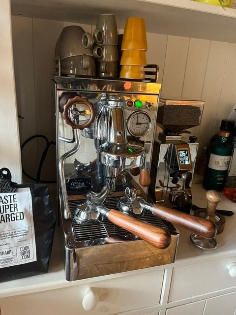 espresso machine, Ophalen, Espresso apparaat, Koffiebonen, Zo goed als nieuw