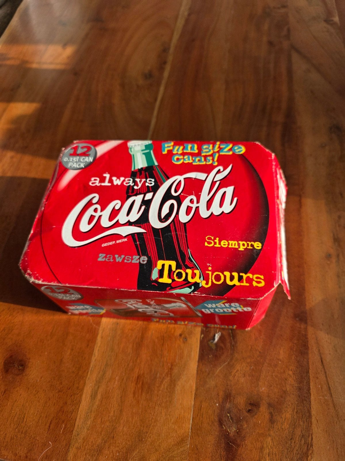 Coca-Cola Fun Size Cans 1999 - 12 Lege Blikjes, Ophalen of Verzenden