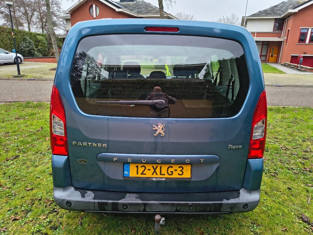 Peugeot Partner Tepee 1.6i 16V VTi 120PK 7-zits 2012 Blauw, Auto's, Peugeot, Euro 5, Stof, 4 cilinders, Blauw