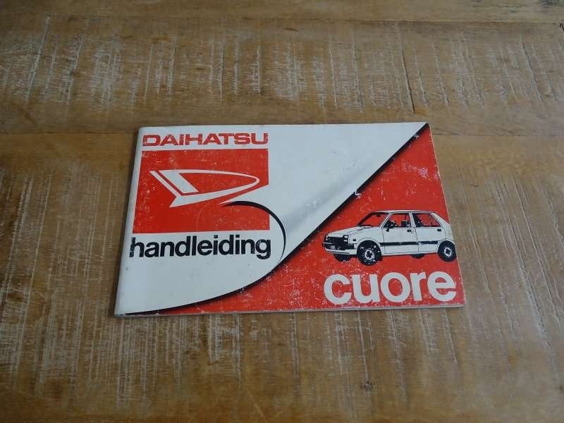 Daihatsu Cuore - Instructieboekje - Handleiding NL Druk 1982, Verzenden