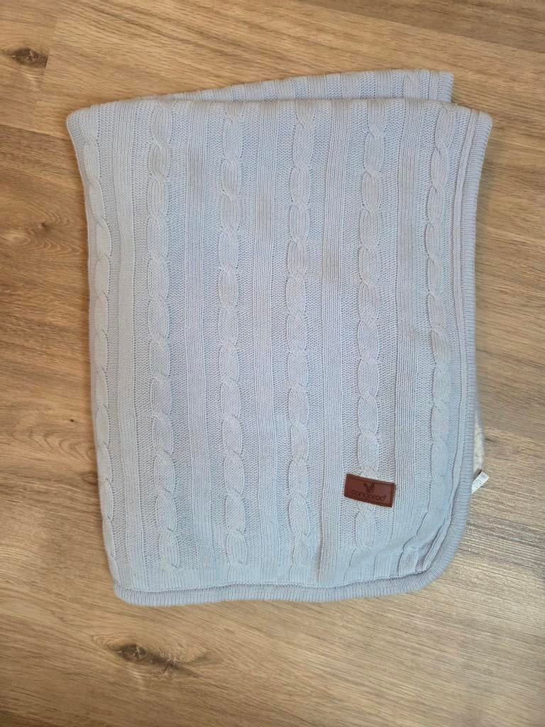 Cangaroo babydeken met teddy voering (100x75 cm.), Ophalen of Verzenden, Zo goed als nieuw, 100 cm of meer, Deken