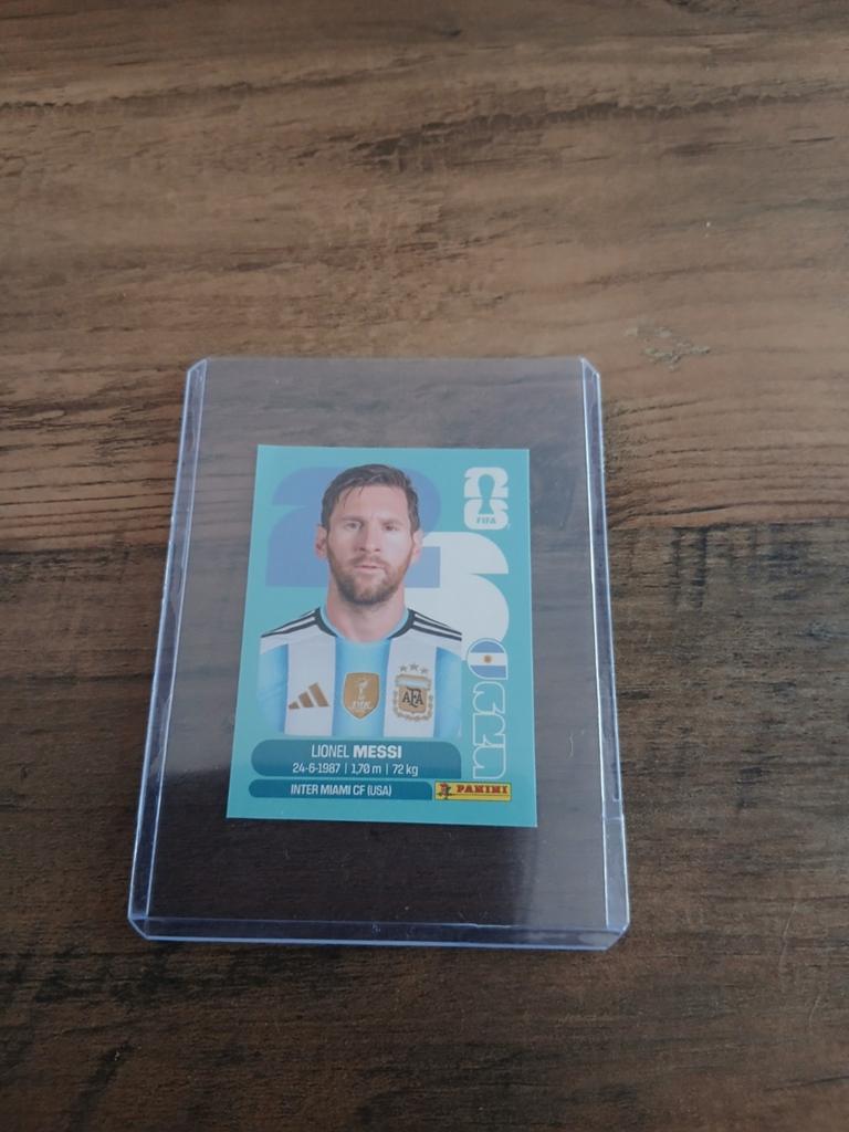 Panini wk 2026 LIONEL MESSI, Ophalen of Verzenden, Zo goed als nieuw, Sticker
