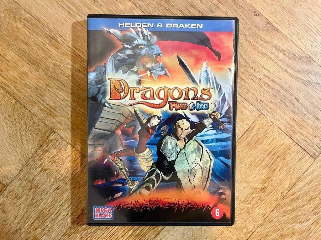 Dragons - Fire & Ice / Helden en Draken op DVD (met NL), Tekenfilm, Amerikaans, Zo goed als nieuw, Vanaf 6 jaar