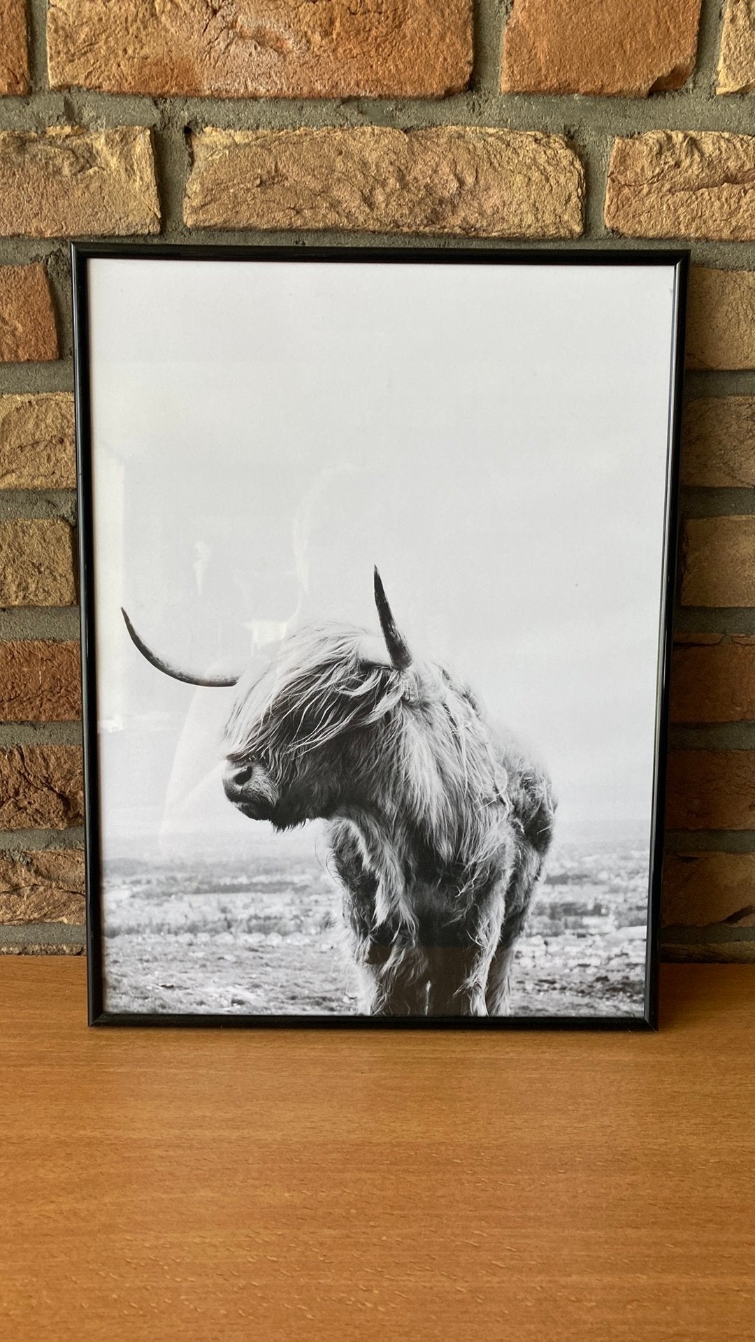 Schilderijtje, Gebruikt, Zwart, Ophalen of Verzenden, Kunststof