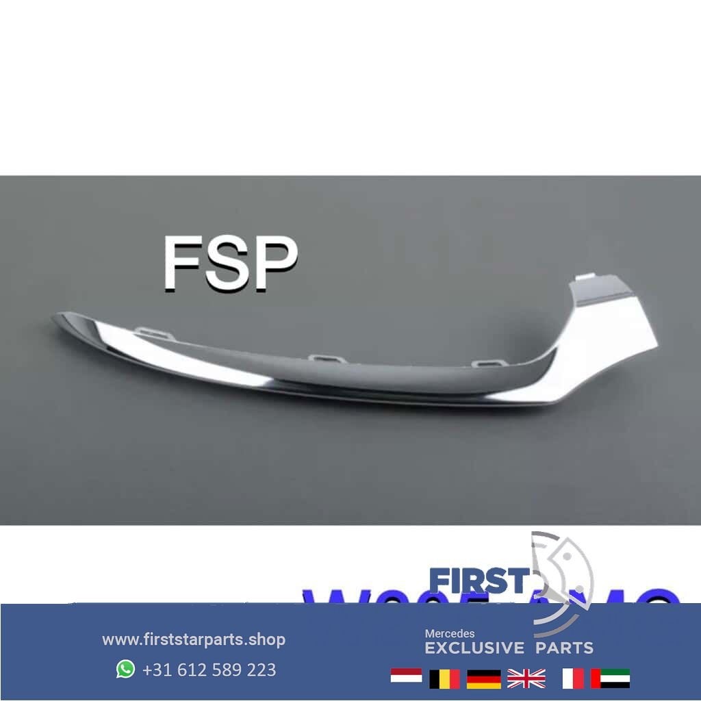 W205 AMG bumper sier lijst chroom Mercedes C Klasse voorbump, Gebruikt, -, Ophalen of Verzenden, -