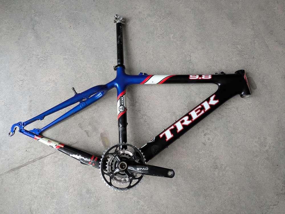 Trek 9.8 MTB Frame Carbon, Fietsen en Brommers, Ophalen of Verzenden, Gebruikt, Frame, Trek