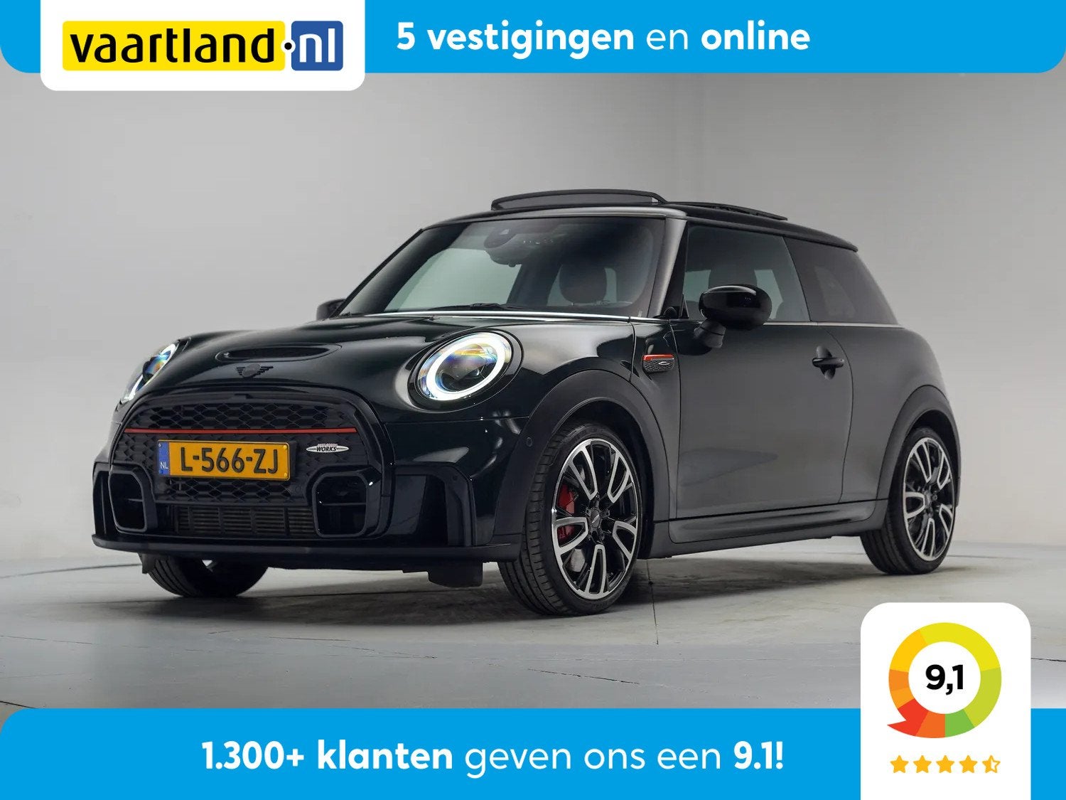 MINI John Cooper Works 2.0 JCW [Pano HUD Adapt. Cruise], Auto's, Automaat, 1998 cc, Gebruikt, 4 cilinders