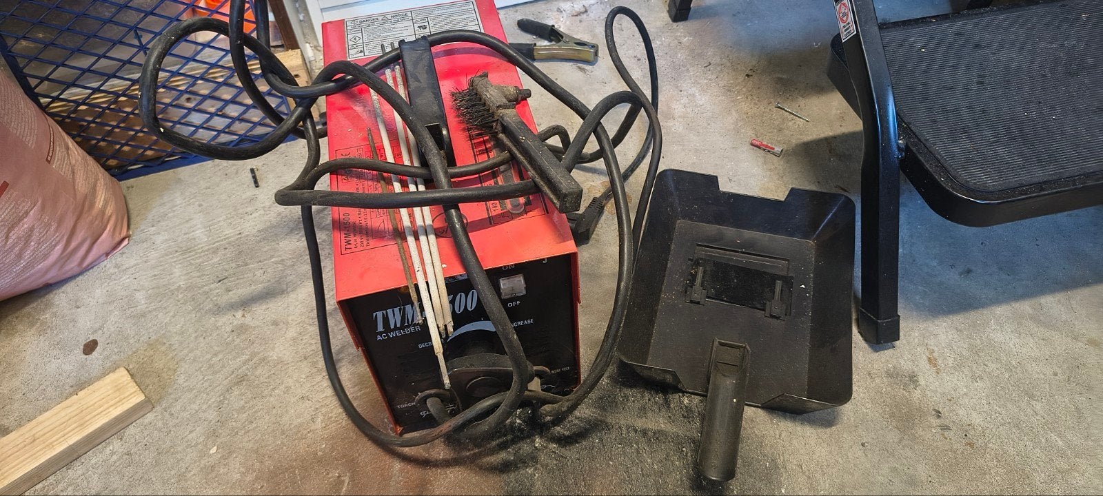 TWM-1500 AC Lasser met toebehoren, Doe-het-zelf en Verbouw, Ophalen of Verzenden, Gebruikt, Minder dan 150 ampère, Elektroden