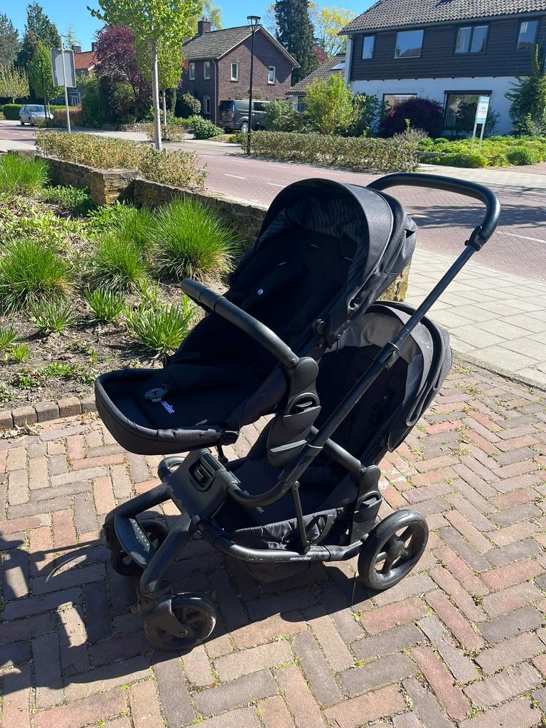 Easy walker Harvey 2 Duo - Compleet met accessoires, Gebruikt, Duowagen, Ophalen, Kinderwagen