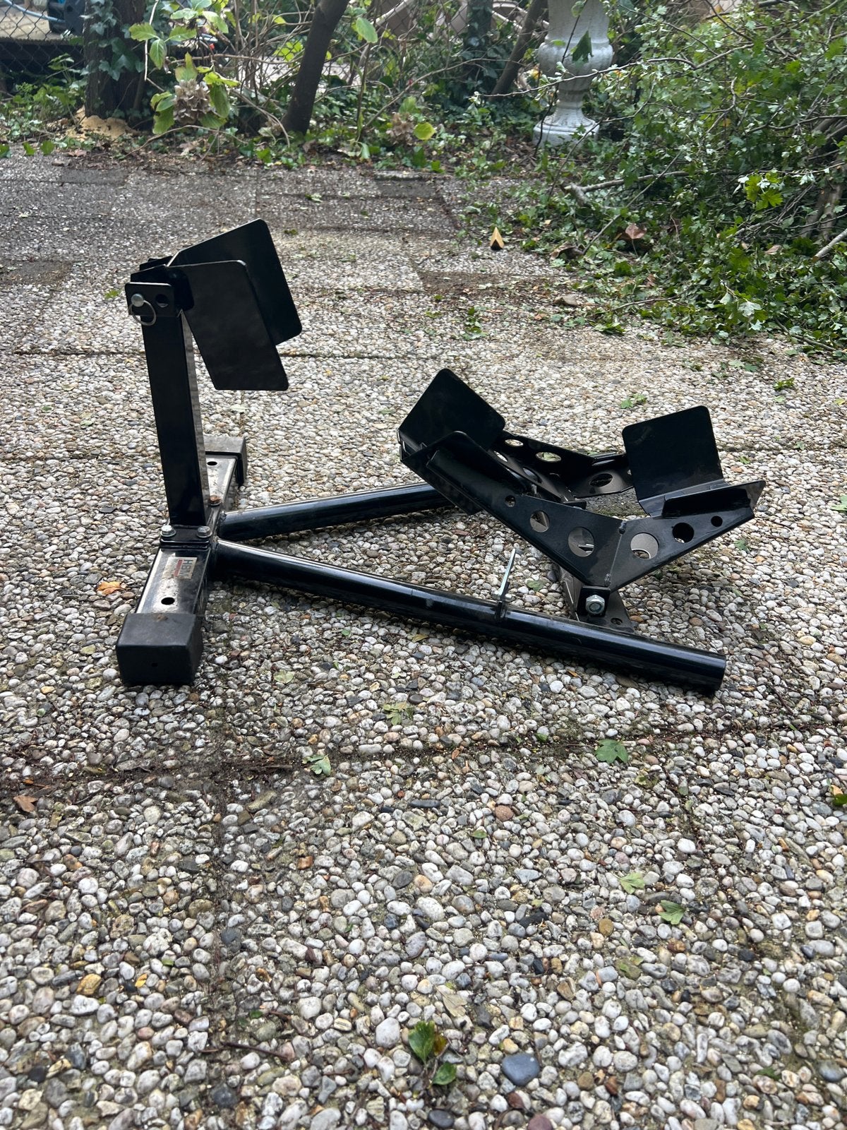 Motorfiets voorwielklem / paddockstand, Ophalen of Verzenden, Gebruikt