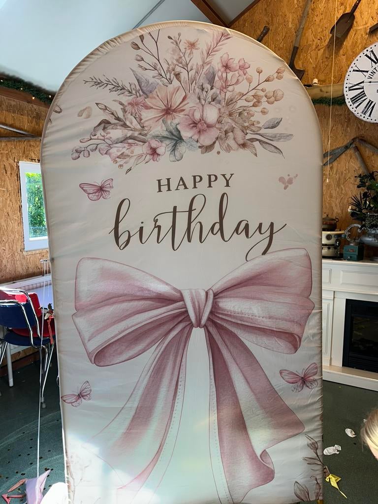Backdrop / decoratie boog te huur perfect voor uw feestje!, Ophalen, Zo goed als nieuw, Geboorte of Huwelijk