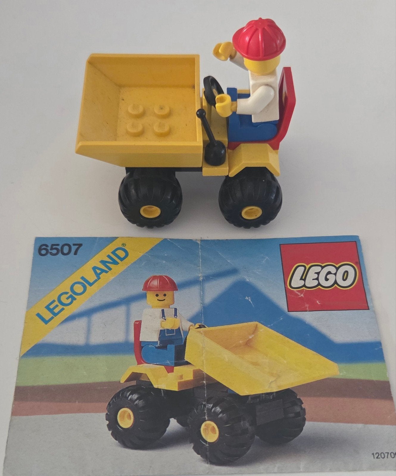 LEGO Legoland Kiepwagen 6507 met instructies, Compleet, Gebruikt, Lego, Ophalen of Verzenden