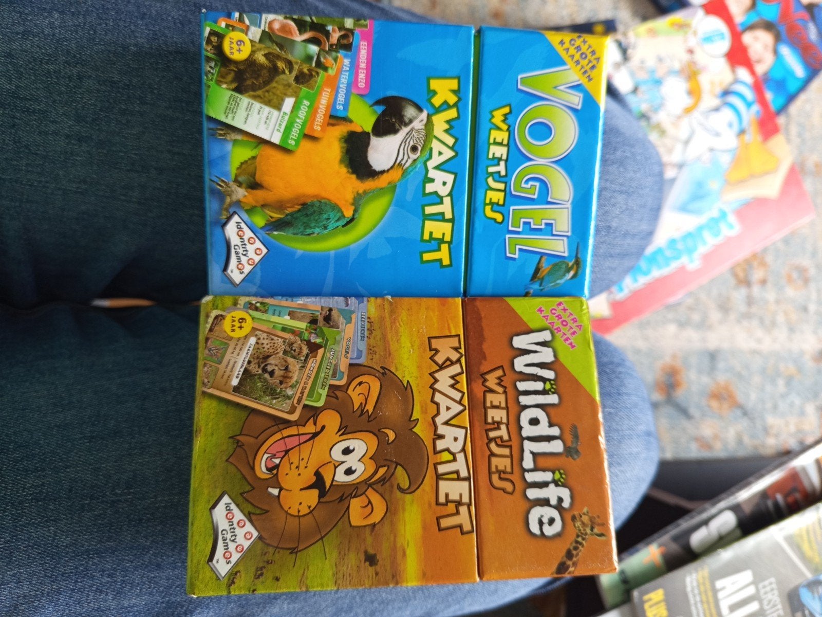 Kwartet Weetjes: Vogel en Wildlife (2 spellen), Drie of vier spelers, Ophalen, Gebruikt, Identity Games