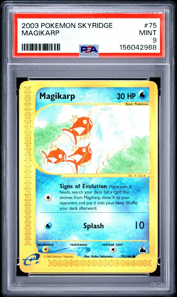 Pokemon Magikarp Skyridge Rare e-Reader Series PSA 9 WOTC, Hobby en Vrije tijd, Verzamelkaartspellen | Pokémon, Ophalen of Verzenden