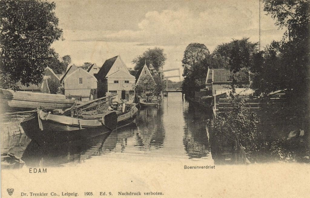 Edam - Boerenverdriet - 1905 - ongelopen, Verzenden, Voor 1920, Ongelopen, Noord-Holland
