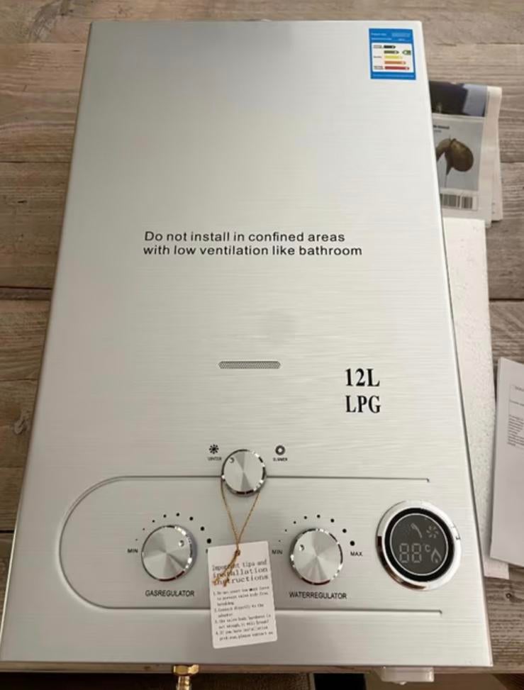 12 LPG Geiser / Doorstroom boiler / Snel & Zuinig Warm Water, Doe-het-zelf en Verbouw, Geisers en Boilers, Ophalen of Verzenden