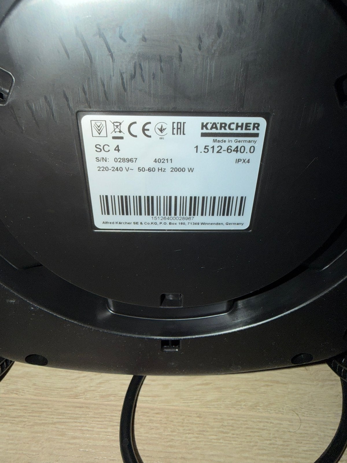 KARCHER SC 4, Ophalen of Verzenden, Zo goed als nieuw