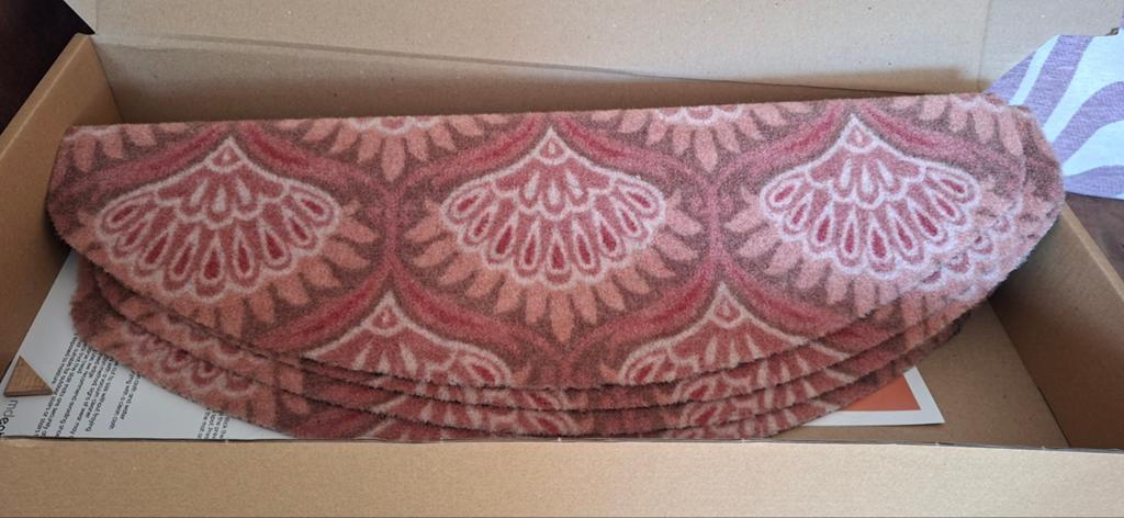 Stairkiss Traptreden - Set van 4- roze Patroon, Overige kleuren, Klassiek, Patroon, Decoratief, Nieuw, Minder dan 50 cm