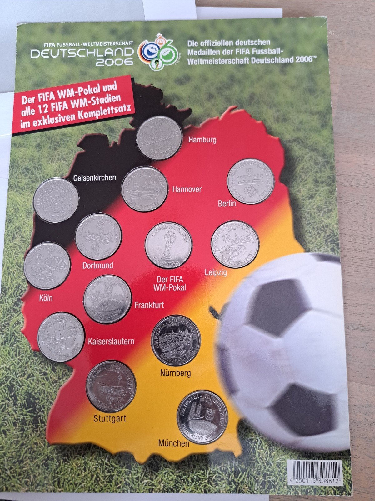 FIFA WK Voetbal 2006 Duitsland Medailleset (13 stuks), Postzegels en Munten, Ophalen of Verzenden