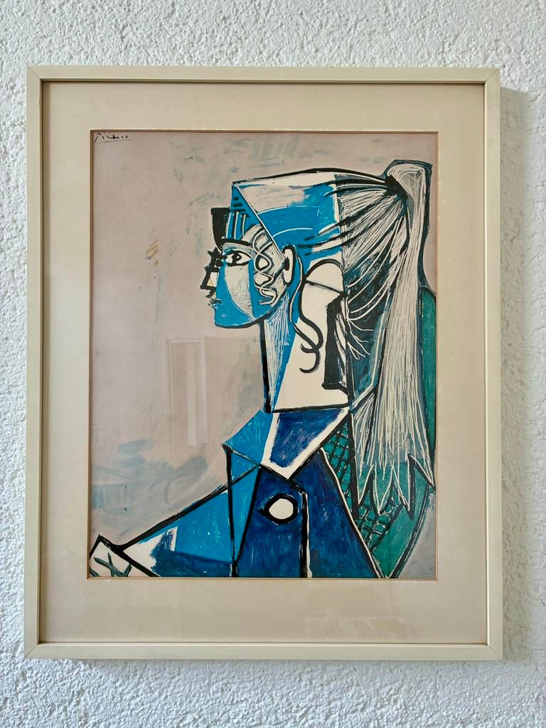 Print "Portret van Sylvette David in groene stoel", Picasso, Ophalen