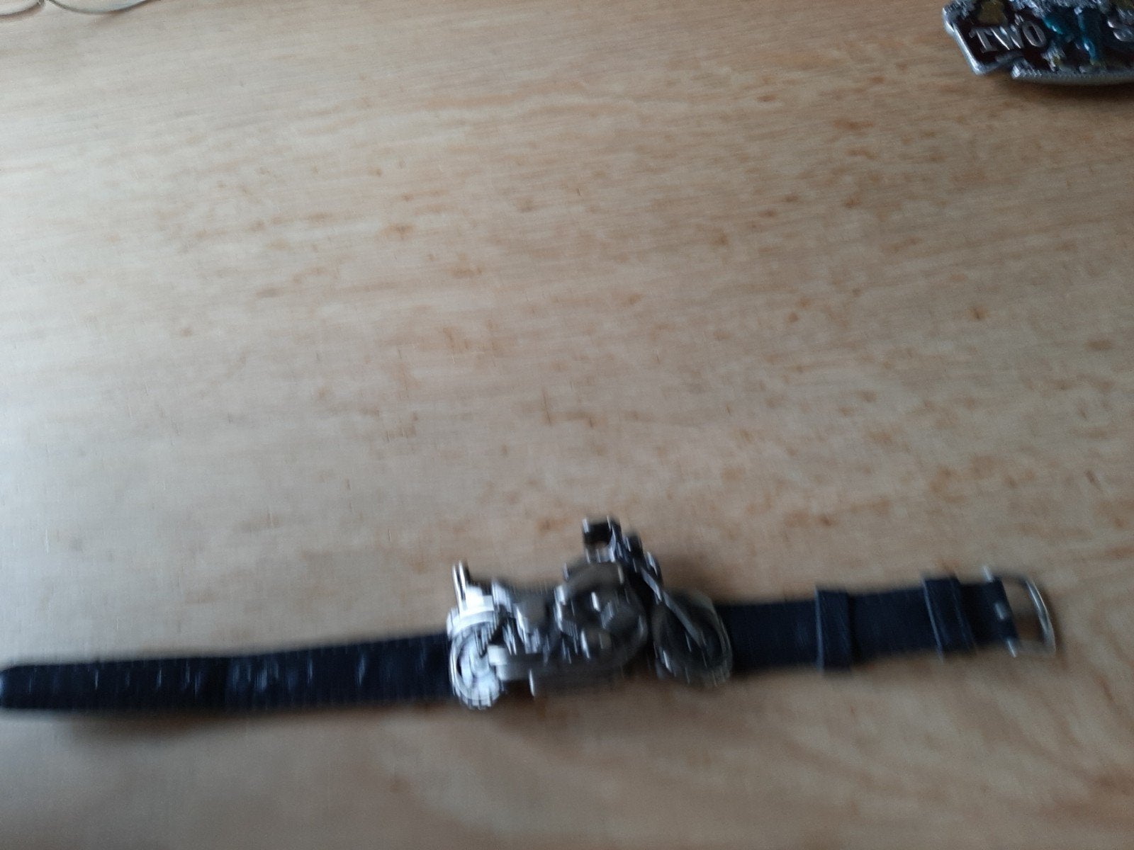Uniek Motorfiets Horloge - Polshorloge met Klep, Overige merken, Overige materialen, Polshorloge, Ophalen of Verzenden