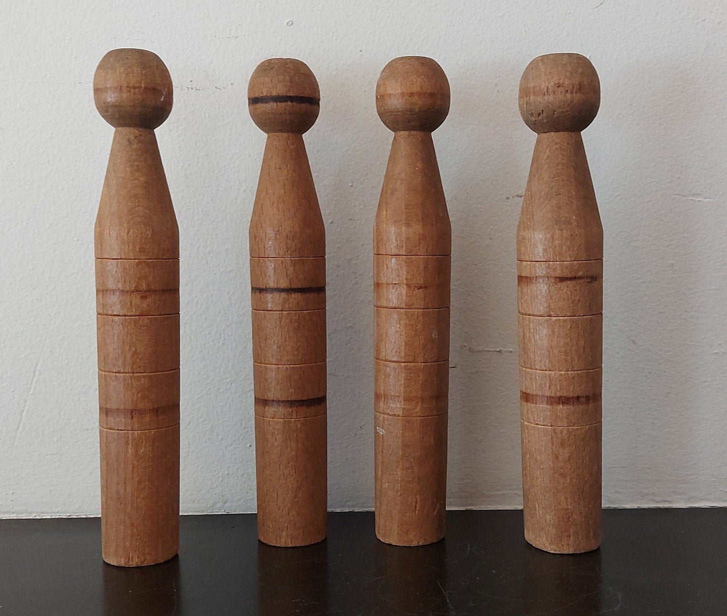 Antiek houten kegels klein, Antiek en Kunst, Ophalen of Verzenden