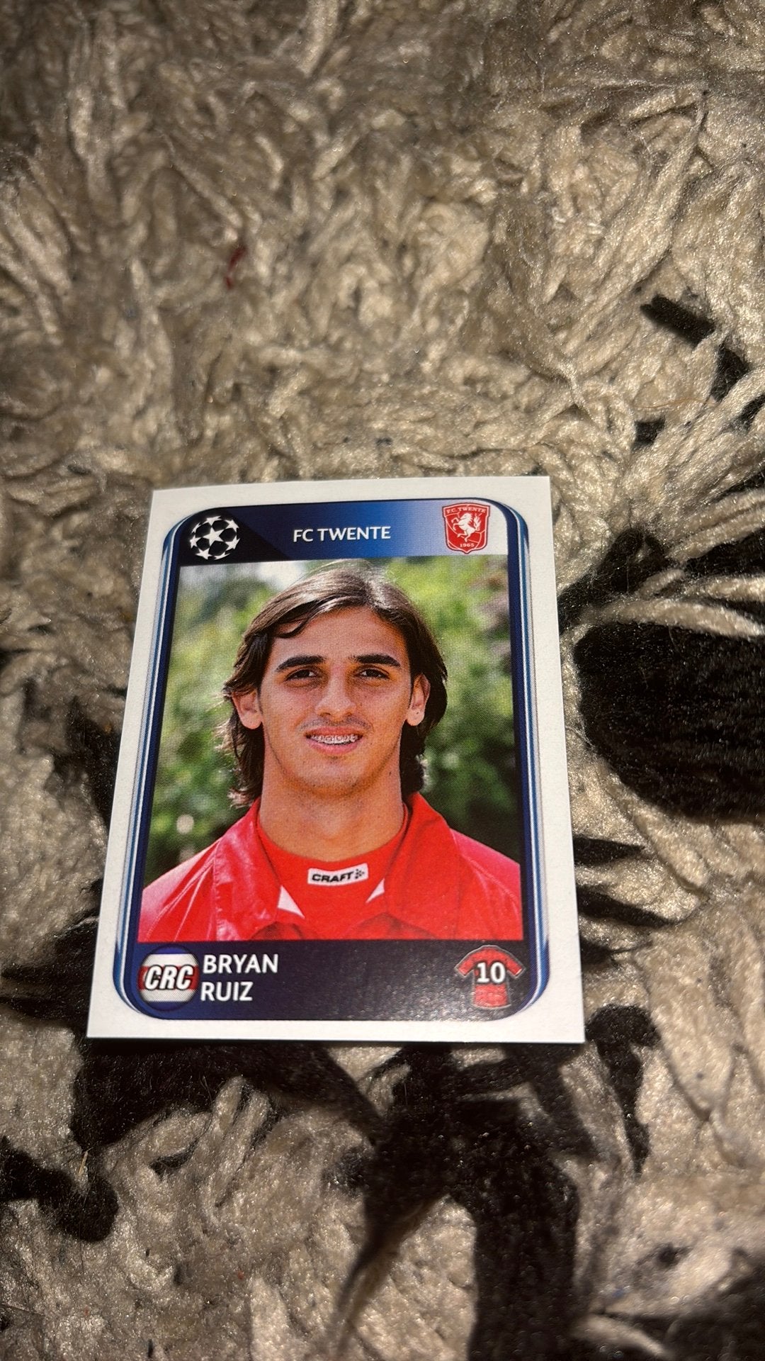 Panini voetbalplaatje 2010-2011 bryan ruiz fc twente, Ophalen of Verzenden, Zo goed als nieuw, F.C. Twente, Poster, Plaatje of Sticker