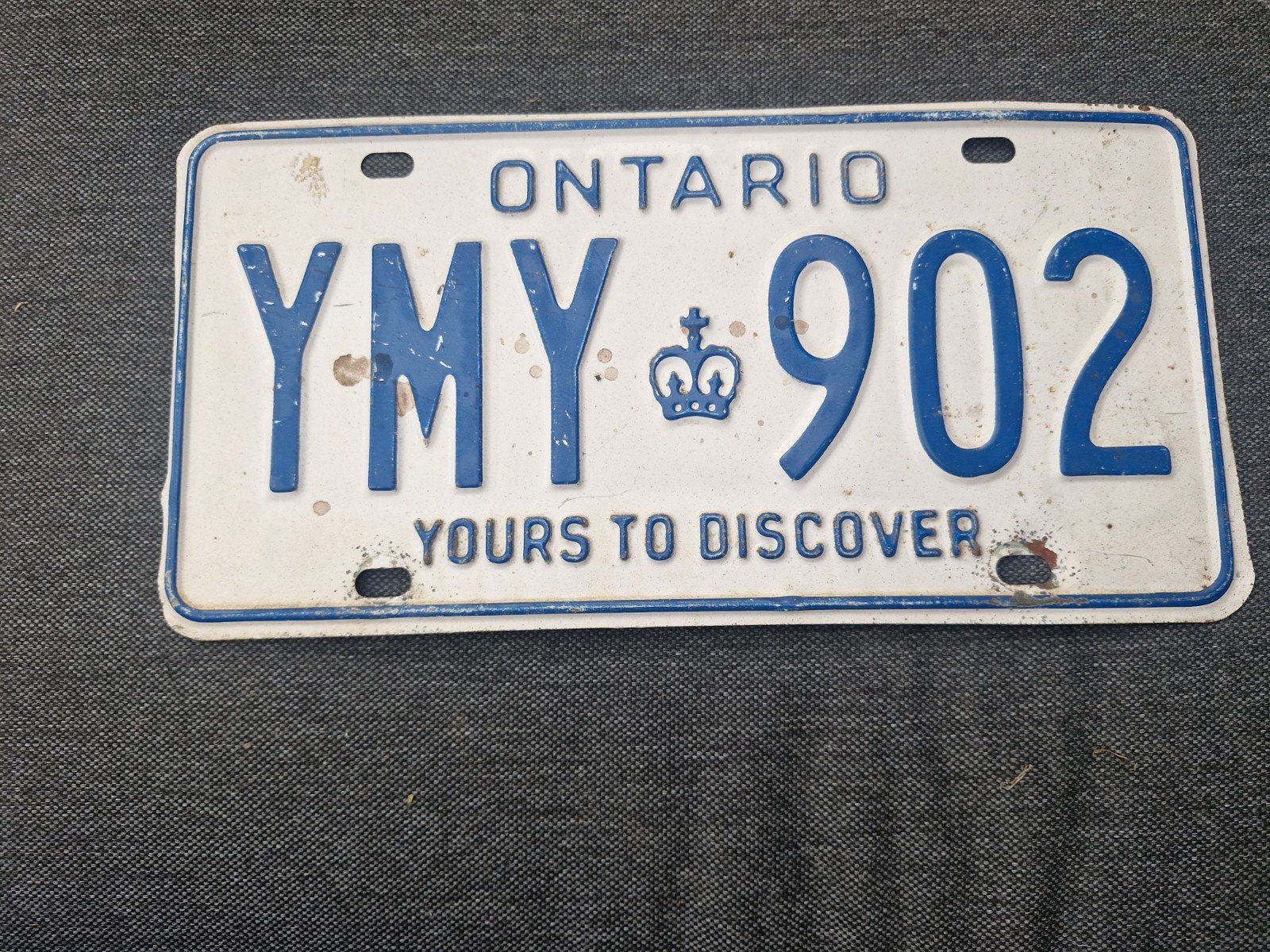 Kentekenplaat Canada Ontario nummerbord Nummerplaat, Ophalen of Verzenden, Gebruikt, Auto's