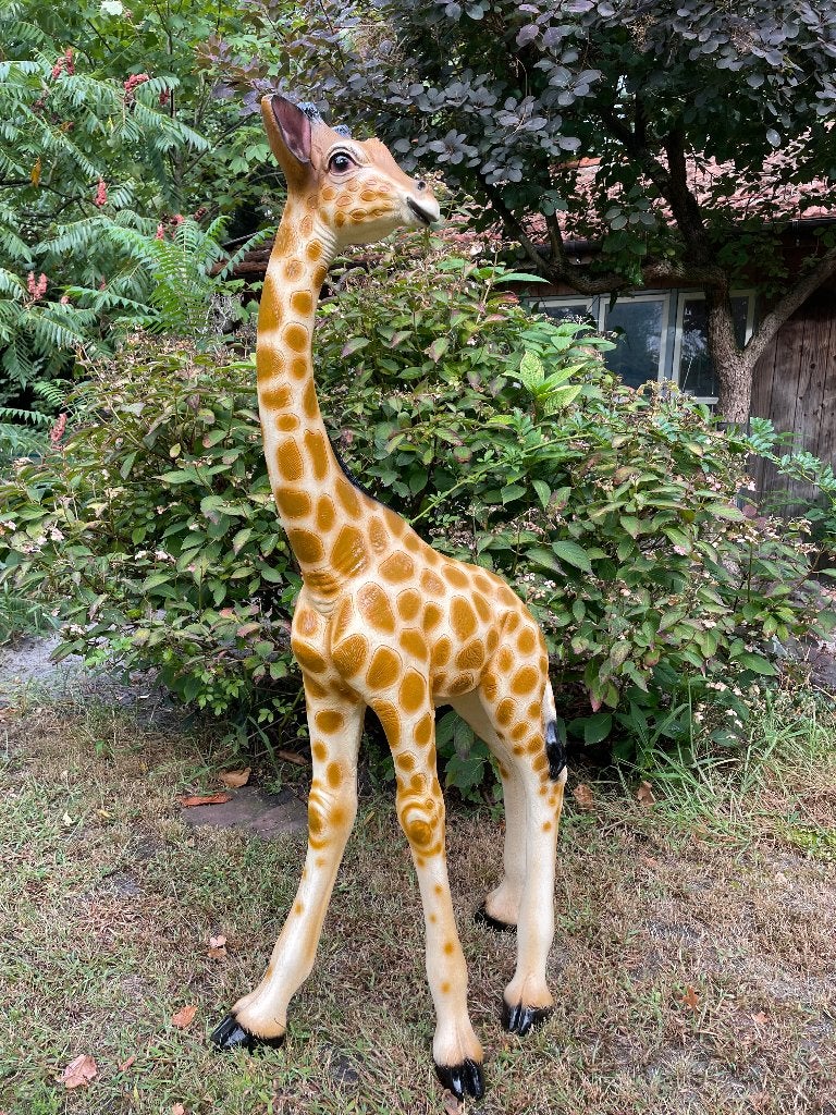 Giraf, giraffe, origineel tuin, dieren, zwanger 120cm, Ophalen, Nieuw, Kunststof, Dierenbeeld