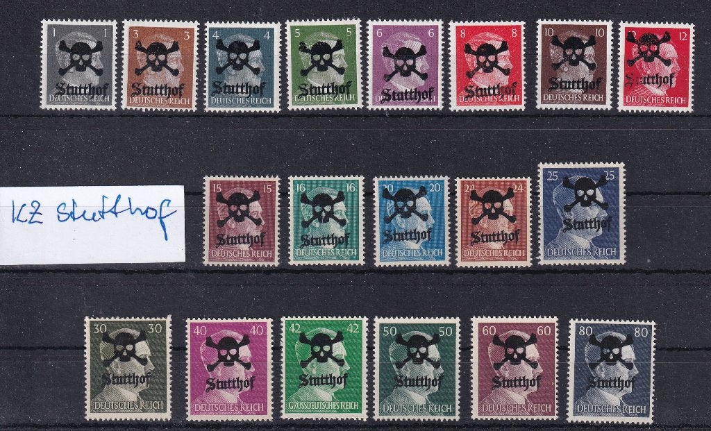 A234) 1944 Kamp Stutthof 1/80 pf MNH opdruk geen garantie, Ophalen of Verzenden, Duitse Keizerrijk, Postfris